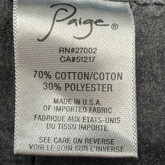 Paige Premium Denim Black High Rise Legging Jeans 26 - Picture 12 of 16